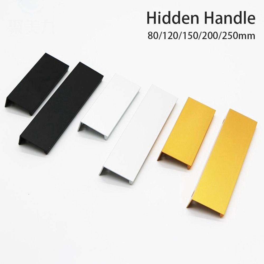 Furniture Hardware Gold - Uzun Çekmece Kolları, Gizli Tasarımlı Mobilya