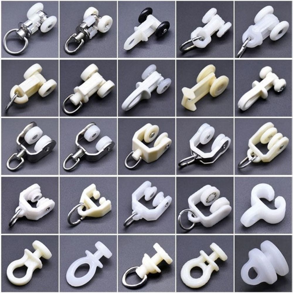 Furniture Rails Hardware - 10 adet Düz Kavisli Parça Silindirleri