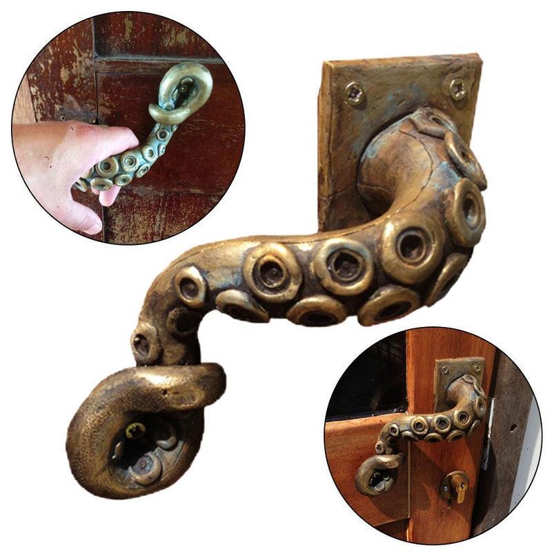 Furniture Interlocking Hardware - Vintage Ahtapot Kapı Topuzu Hayvan Tarzı