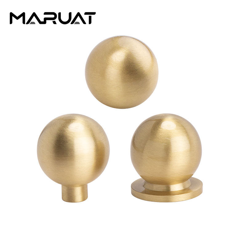 Furniture Hardware China - Ev Gardırop Kapı Kolu Yuvarlak Pirinç