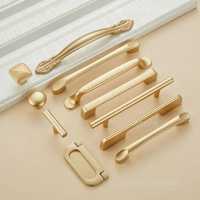 Furniture Hardware Gold - Mutfak Dolabı Topuzu Kare U Tipi
