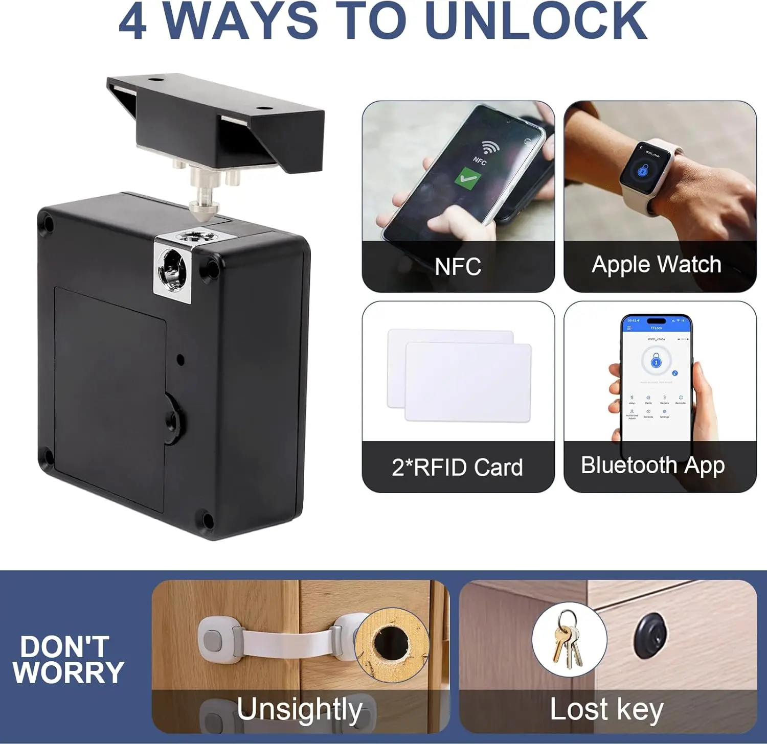 Cep telefonu NFC akıllı kilit  - Furniture Interlocking Hardware incelemesi ve fiyatı