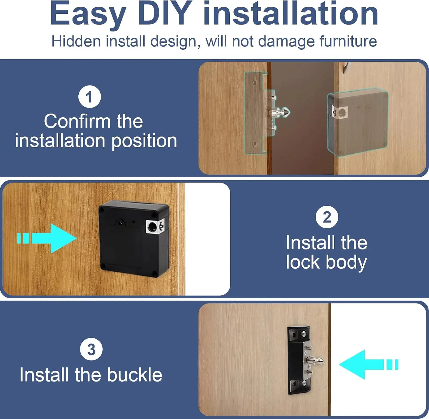 Cep telefonu NFC akıllı kilit  - Furniture Interlocking Hardware incelemesi ve fiyatı
