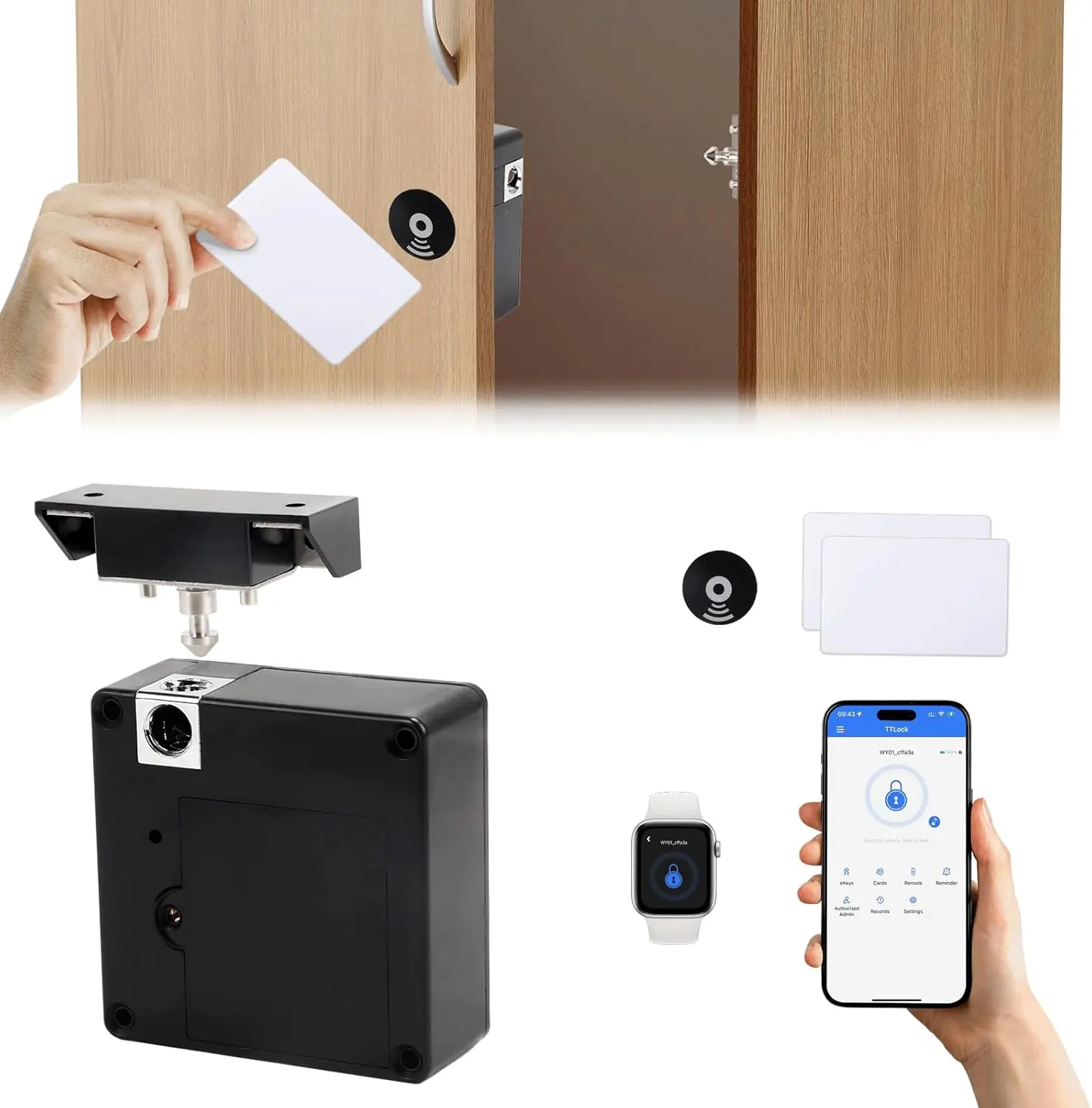 Cep telefonu NFC akıllı kilit  - Furniture Interlocking Hardware incelemesi ve fiyatı
