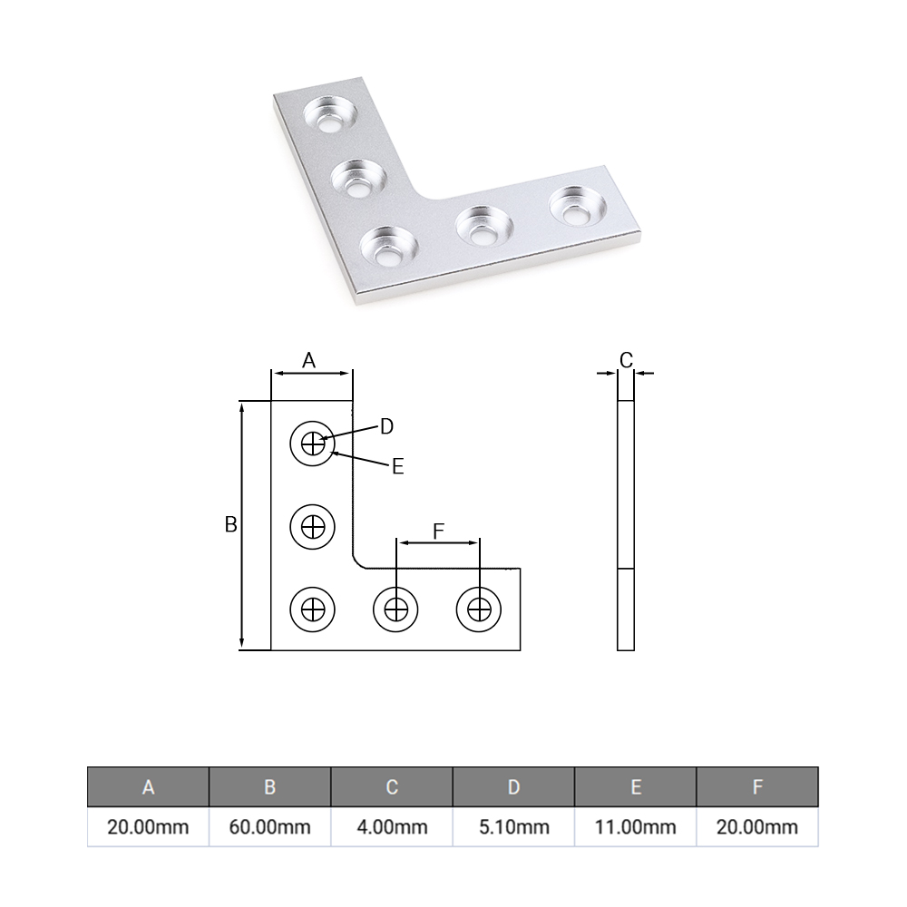 2 adet/grup L tipi 5 delik 90  - Joint Connector Bracket incelemesi ve fiyatı