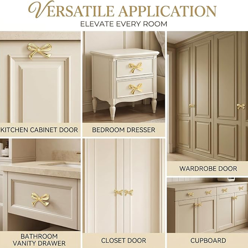 2/4/8 adet yay şekli çekmece t - Furniture Hardware Gold incelemesi ve fiyatı