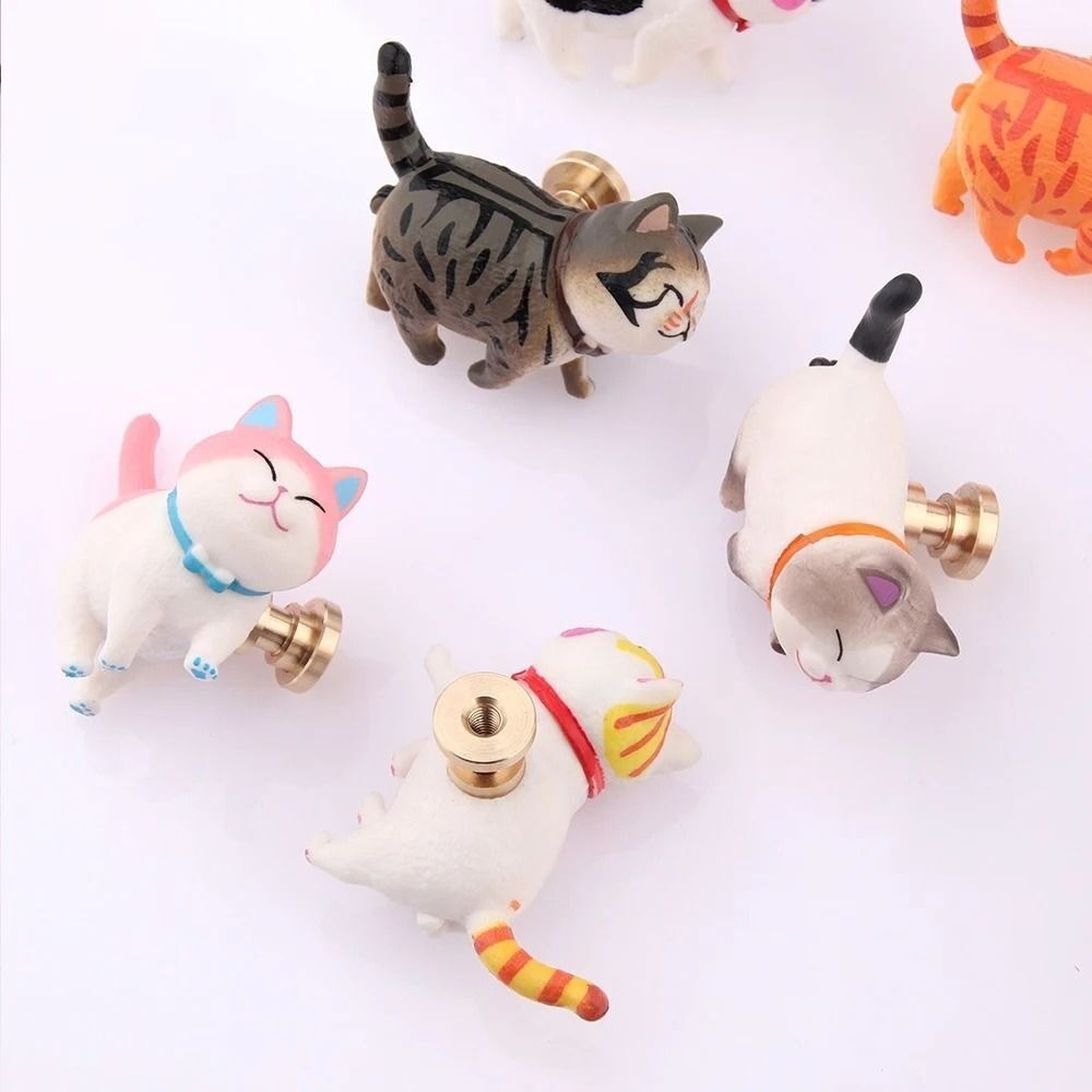 Yeni Reçine Karikatür Kedi Şek - Furniture Hardware China incelemesi ve fiyatı